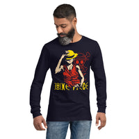 One Piece unisex long tee Monkey D Luffy cotton