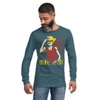 One Piece unisex long tee Monkey D Luffy cotton