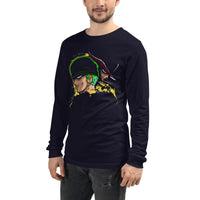 One Piece unisex long tee Zoro Roronoa cotton