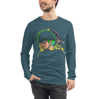 One Piece unisex long tee Zoro Roronoa cotton