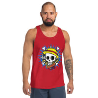 One Piecemens tank top Portgas D Ace cotton