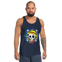 One Piecemens tank top Portgas D Ace cotton