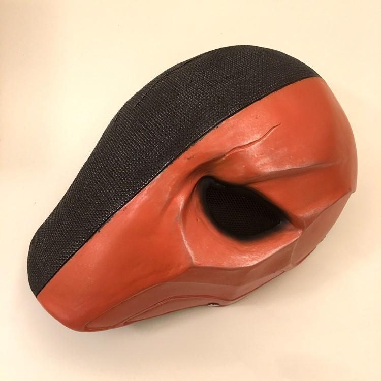Orange Deathstroke Mask Helmet Full Face PVC Assassin Terminator Slade Joseph Wilson Cosplay Mask Props - Lusy Store