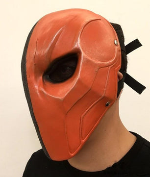 Orange Deathstroke Mask Helmet Full Face PVC Assassin Terminator Slade Joseph Wilson Cosplay Mask Props - Lusy Store