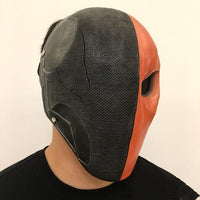 Orange Deathstroke Mask Helmet Full Face PVC Assassin Terminator Slade Joseph Wilson Cosplay Mask Props
