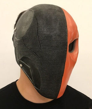 Orange Deathstroke Mask Helmet Full Face PVC Assassin Terminator Slade Joseph Wilson Cosplay Mask Props - Lusy Store