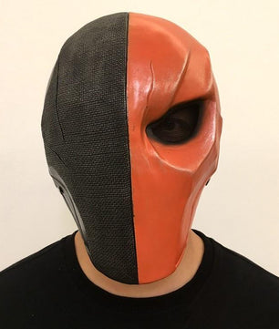 Orange Deathstroke Mask Helmet Full Face PVC Assassin Terminator Slade Joseph Wilson Cosplay Mask Props - Lusy Store