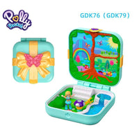 Original Polly Pocket 90s Hidden World Mini Scene Girls Home Toys for Children Sky Blue