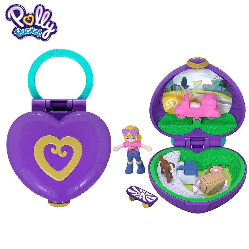 Original Polly Pocket 90s Hidden World Mini Scene Girls Home Toys for Children - Lusy Store