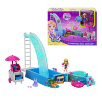 Original Polly Pocket 90s Mini Lovely Hidden World Kid Toys Girls Gift Doll Blue Sky Blue