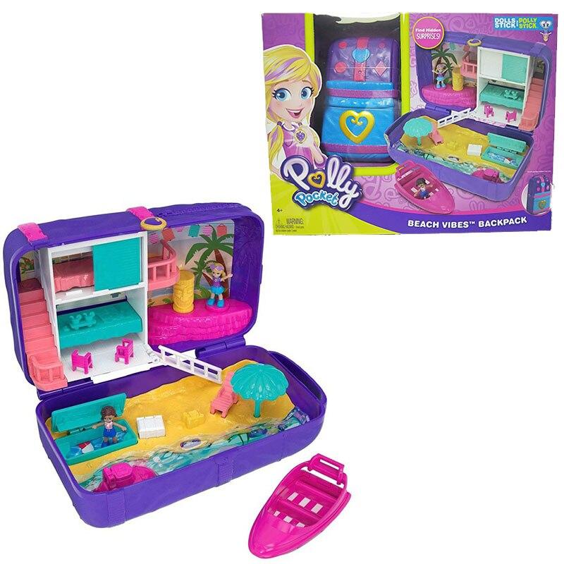 Original Polly Pocket 90s Mini Lovely Hidden World Kid Toys Girls Gift Doll S13 - Lusy Store