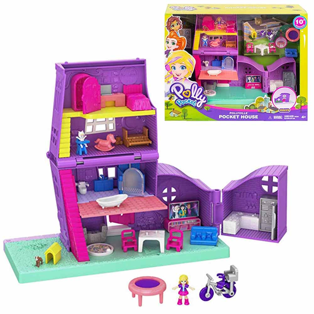 Original Polly Pocket 90s Mini Lovely Store Box Kid Toys Girls Gift Doll - Lusy Store