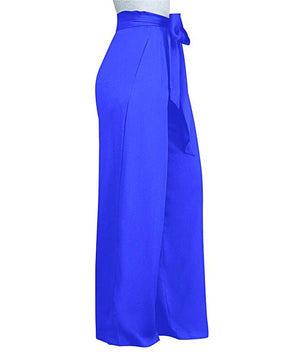 Palazzo Pants For Women Casual Loose High Waist Wide Leg Pants D375 - Lusy Store