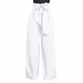 Palazzo Pants For Women Casual Loose High Waist Wide Leg Pants D375 - Lusy Store