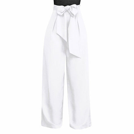 Palazzo Pants For Women Casual Loose High Waist Wide Leg Pants D375 - Lusy Store