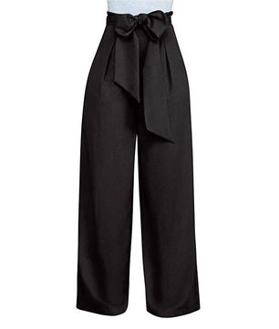 Palazzo Pants For Women Casual Loose High Waist Wide Leg Pants D375 - Lusy Store