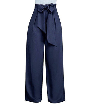 Palazzo Pants For Women Casual Loose High Waist Wide Leg Pants D375 - Lusy Store