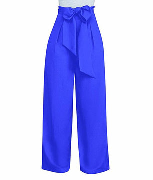 Palazzo Pants For Women Casual Loose High Waist Wide Leg Pants D375 - Lusy Store