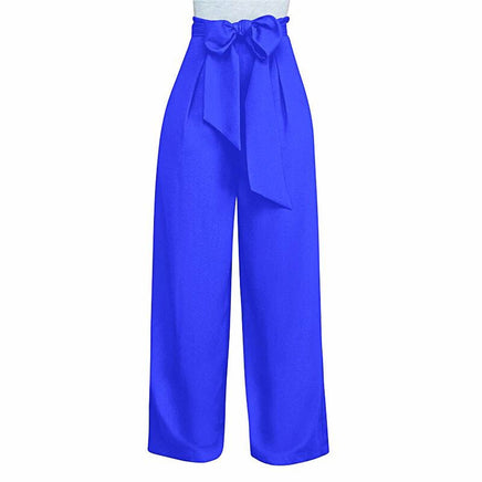 Palazzo Pants For Women Casual Loose High Waist Wide Leg Pants D375 - Lusy Store