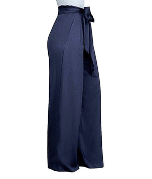 Palazzo Pants For Women Casual Loose High Waist Wide Leg Pants D375 - Lusy Store