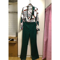 Pantsuit Dress Casual Fashion Suit Shirt & High Waist Pants Set Chic And Elegant D381 - Lusy Store