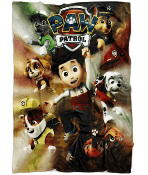 Paw Patrol Fleece Blanket Acrylic Painting Blanket - Lusy Store