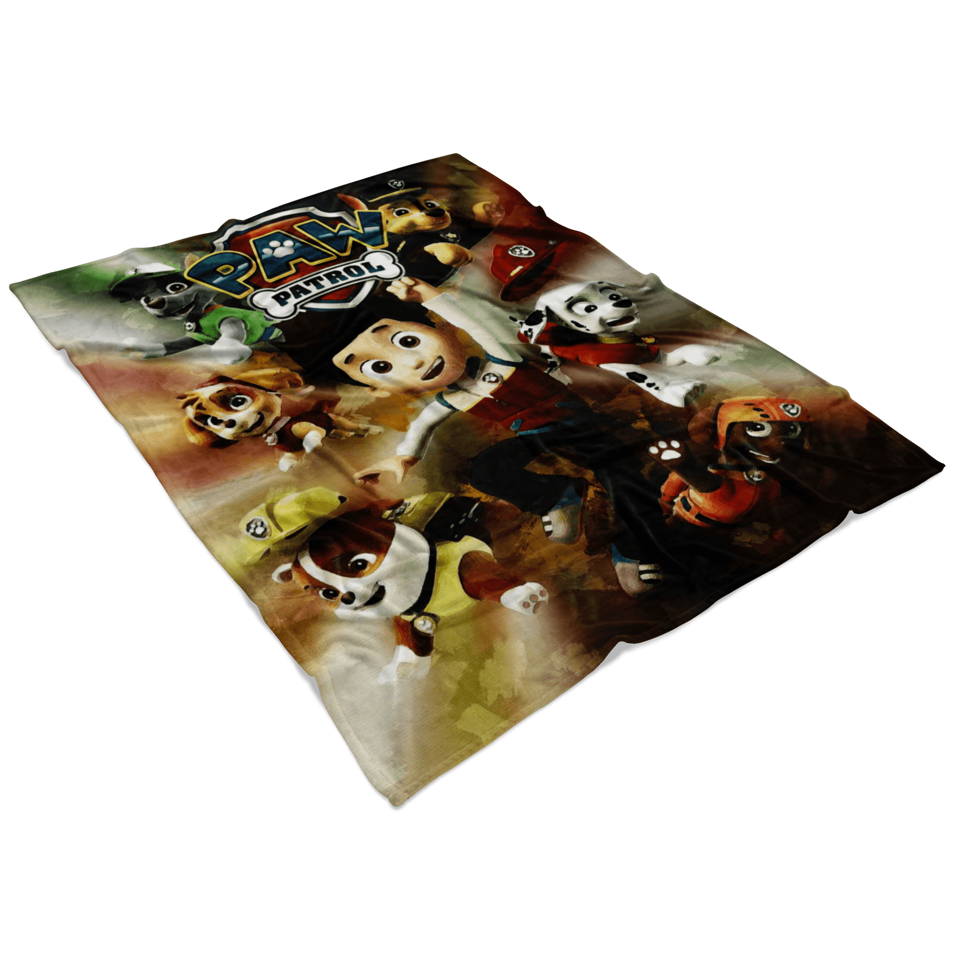Paw Patrol Fleece Blanket Acrylic Painting Blanket - Lusy Store