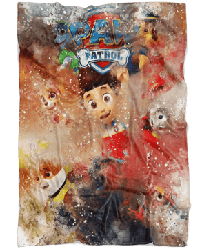 Paw Patrol Fleece Blanket Aquarelle Red Blanket - Lusy Store