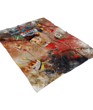 Paw Patrol Fleece Blanket Aquarelle Red Blanket - Lusy Store