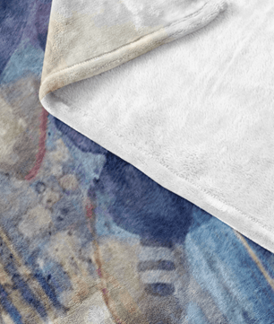 Paw Patrol Fleece Blanket Artistic Watercolor White Blanket - Lusy Store