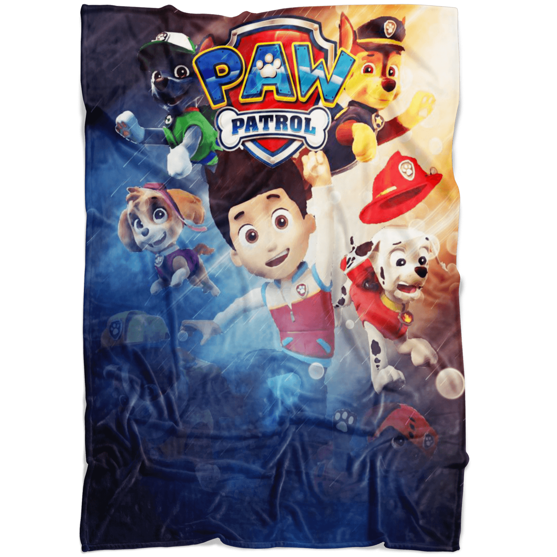Paw Patrol Fleece Blanket Battlefield Blue Blanket - Lusy Store