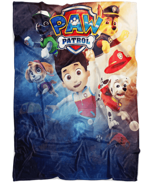 Paw Patrol Fleece Blanket Battlefield Blue Blanket - Lusy Store