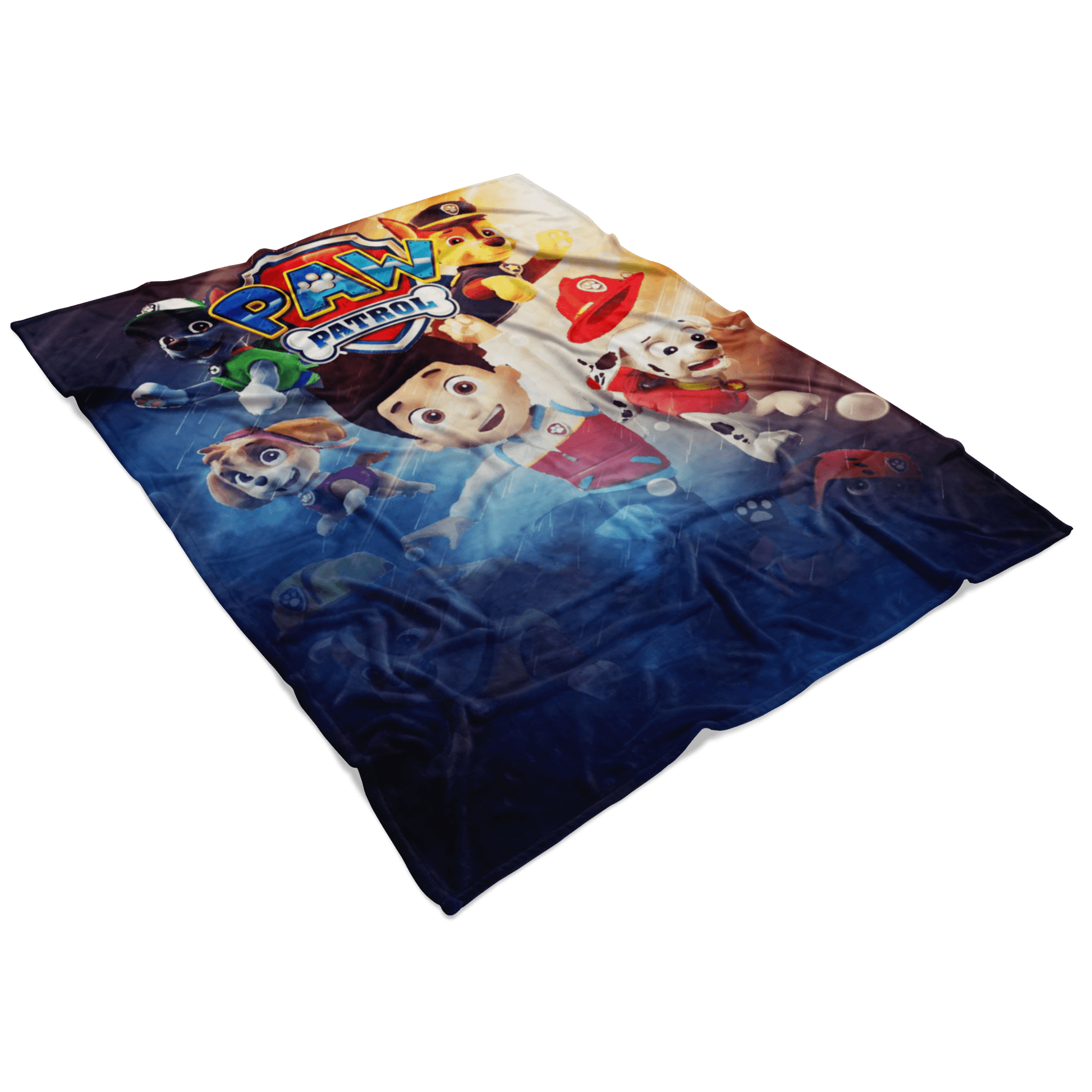 Paw Patrol Fleece Blanket Battlefield Blue Blanket - Lusy Store