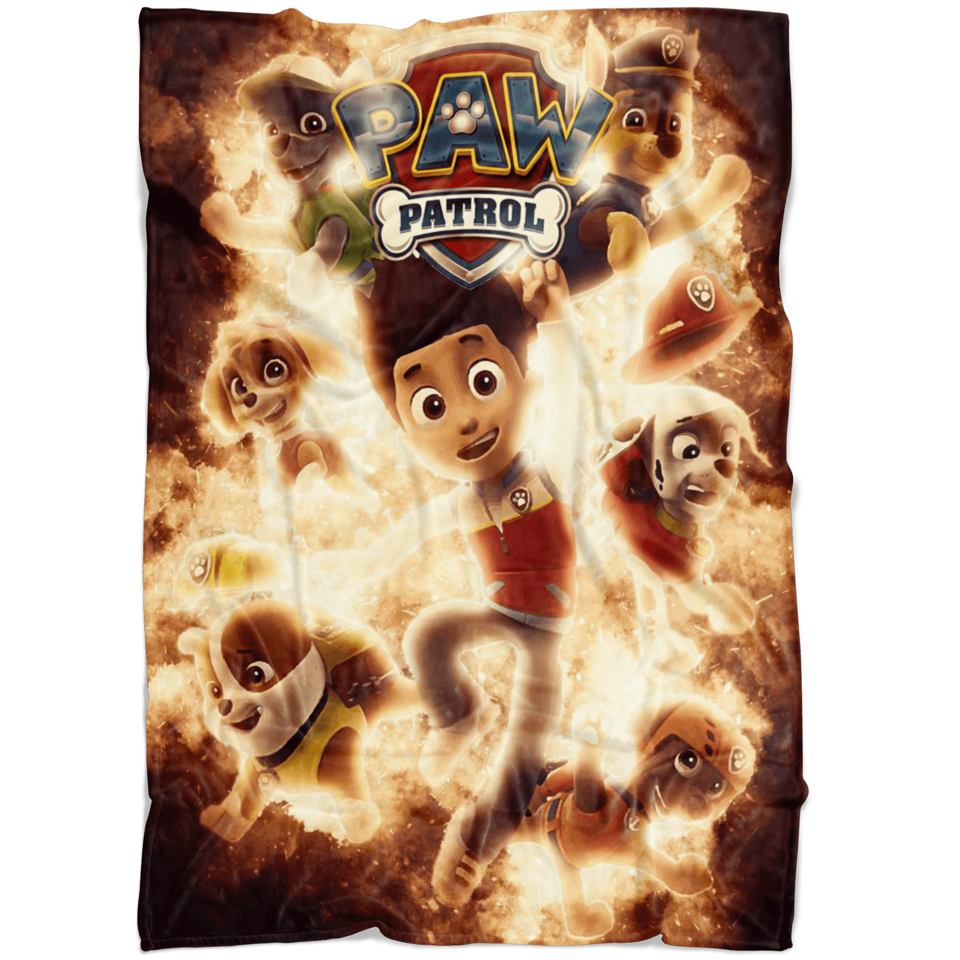 Paw Patrol Fleece Blanket Blasting Yellow Blanket - Lusy Store
