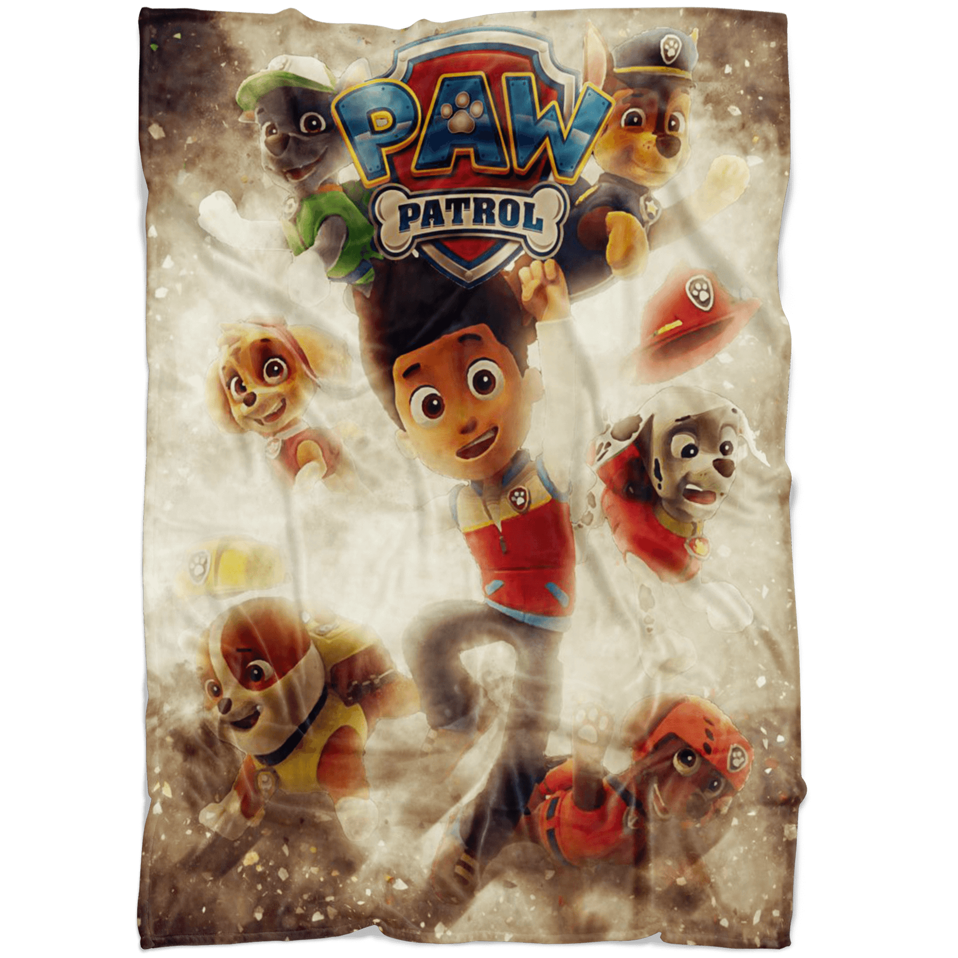 Paw Patrol Fleece Blanket Destruction Yellow Blanket - Lusy Store
