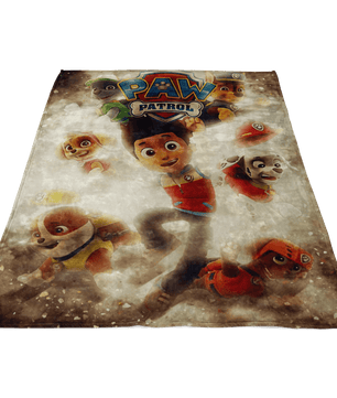 Paw Patrol Fleece Blanket Destruction Yellow Blanket - Lusy Store