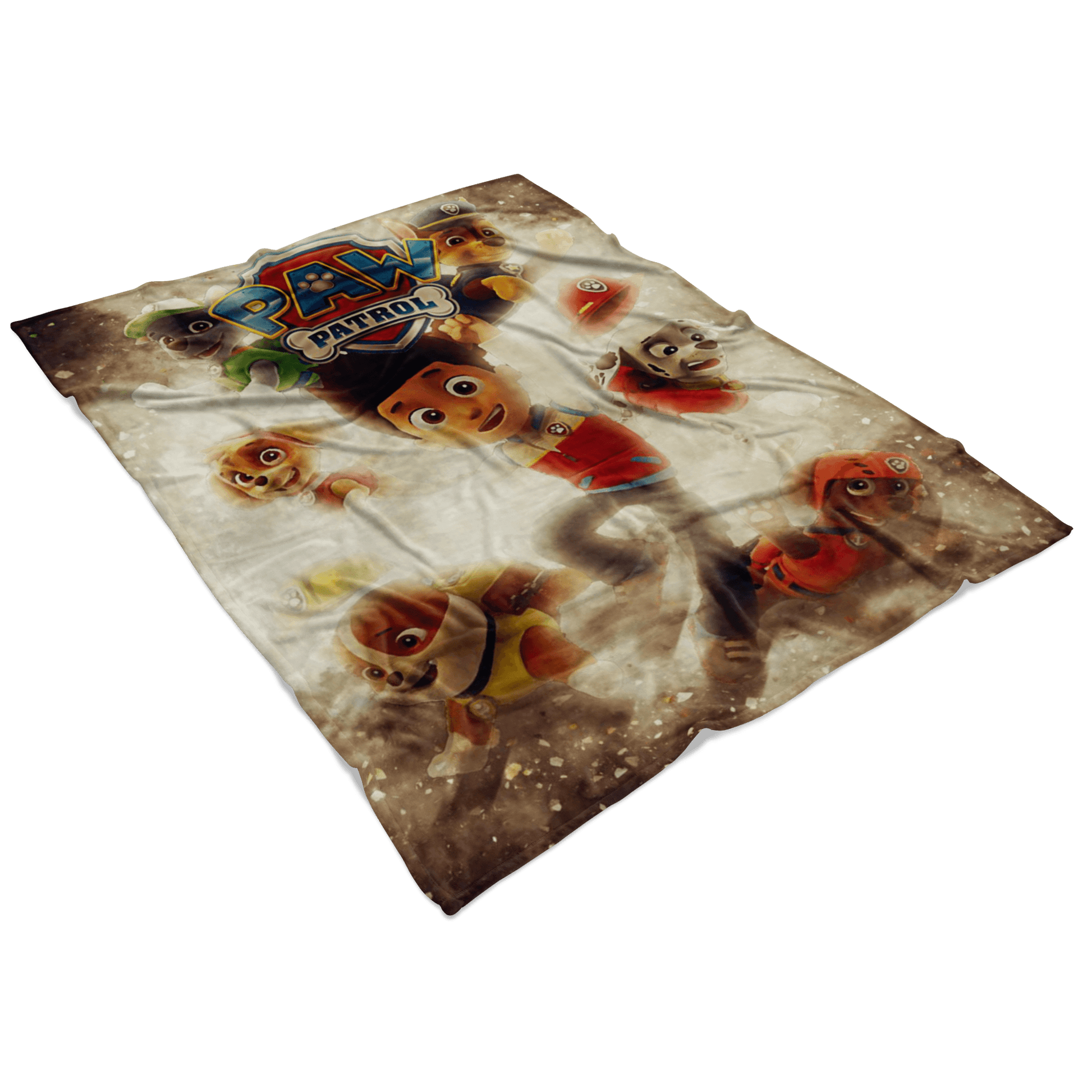 Paw Patrol Fleece Blanket Destruction Yellow Blanket - Lusy Store