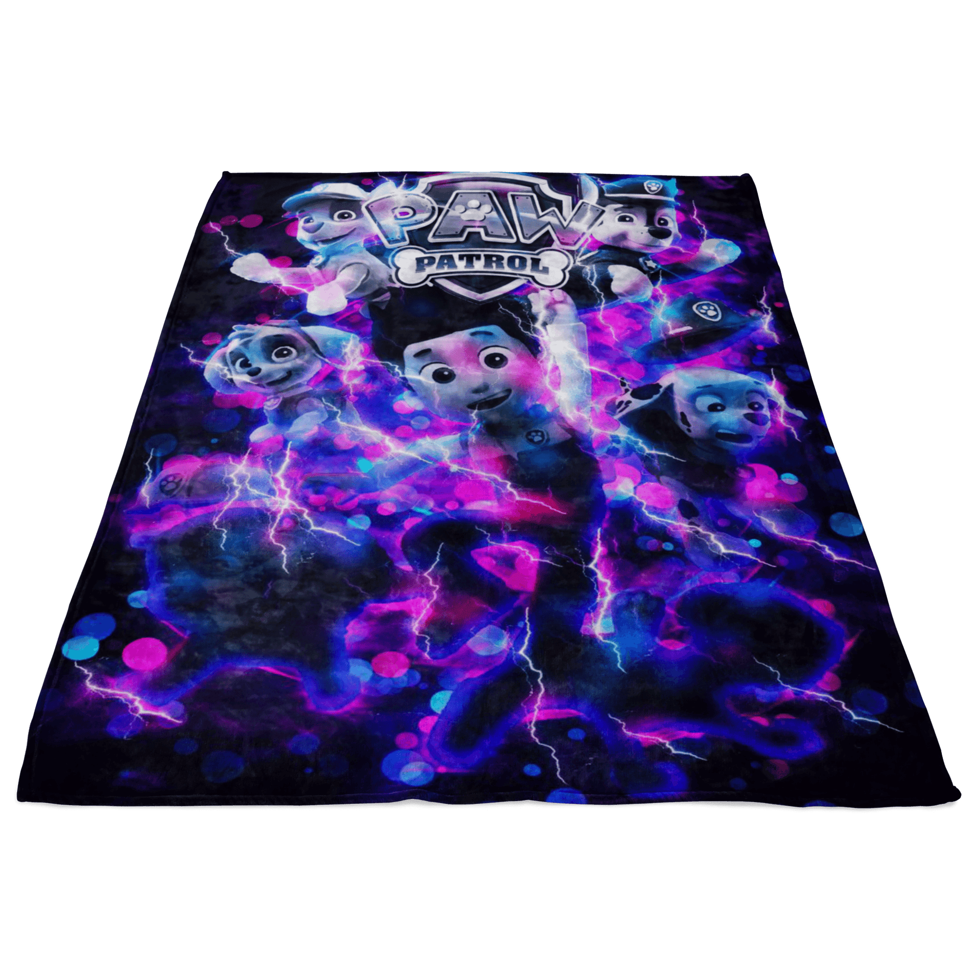 Paw Patrol Fleece Blanket Electric Energy Purple Blanket - Lusy Store