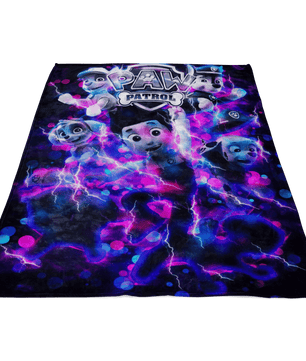 Paw Patrol Fleece Blanket Electric Energy Purple Blanket - Lusy Store