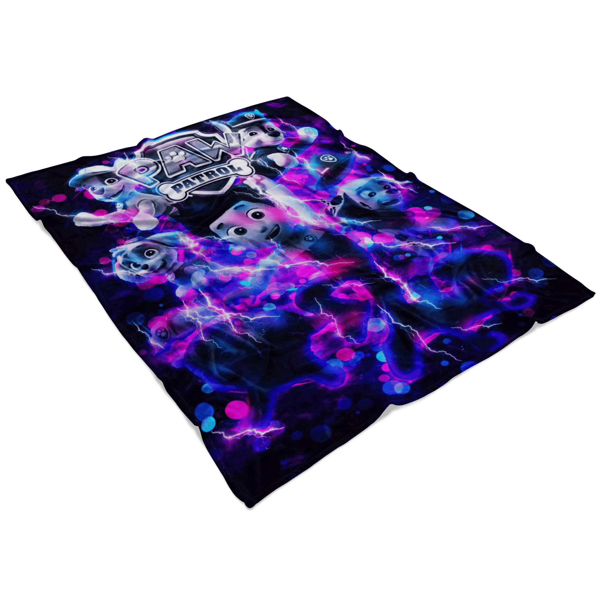 Paw Patrol Fleece Blanket Electric Energy Purple Blanket - Lusy Store