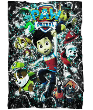 Paw Patrol Fleece Blanket Frozen Glory Black Blanket - Lusy Store