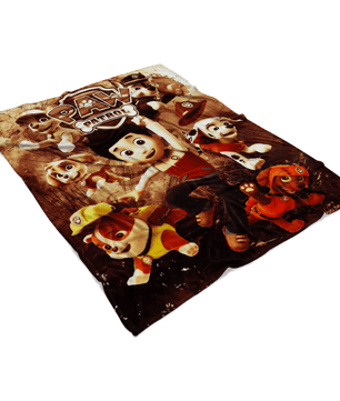 Paw Patrol Fleece Blanket Grunge Orange Blanket - Lusy Store