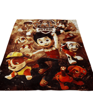 Paw Patrol Fleece Blanket Grunge Orange Blanket - Lusy Store
