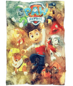 Paw Patrol Fleece Blanket Haze Yellow Blanket - Lusy Store
