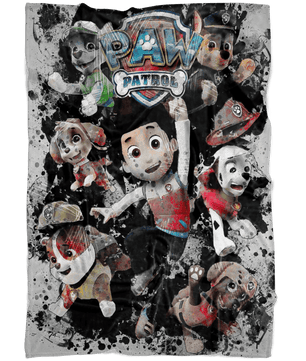 Paw Patrol Fleece Blanket Modernity Black Blanket - Lusy Store