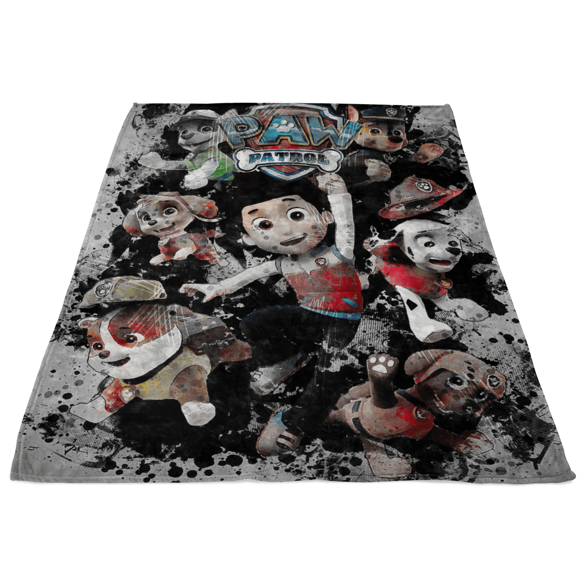 Paw Patrol Fleece Blanket Modernity Black Blanket - Lusy Store