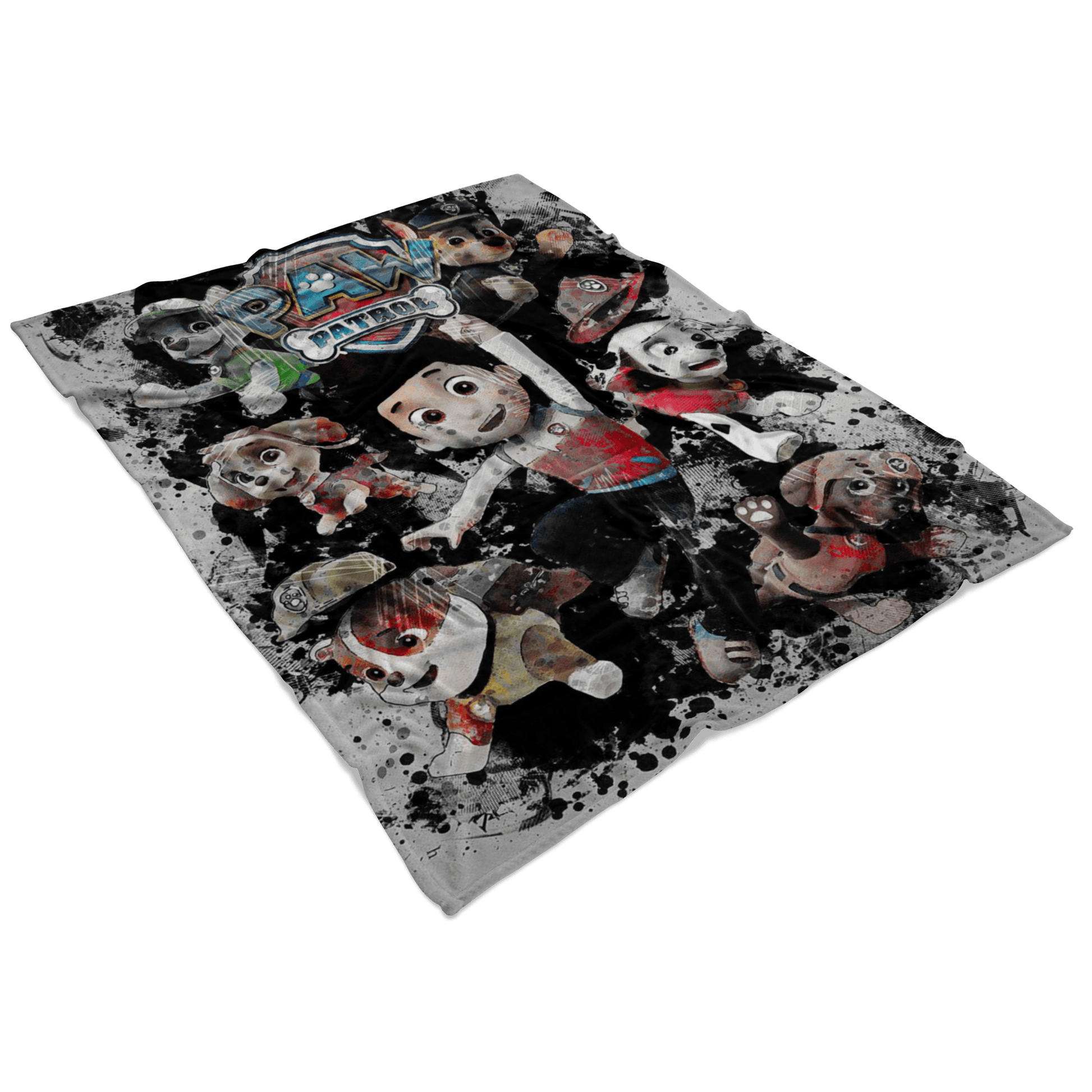 Paw Patrol Fleece Blanket Modernity Black Blanket - Lusy Store