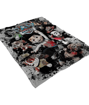 Paw Patrol Fleece Blanket Modernity Black Blanket - Lusy Store