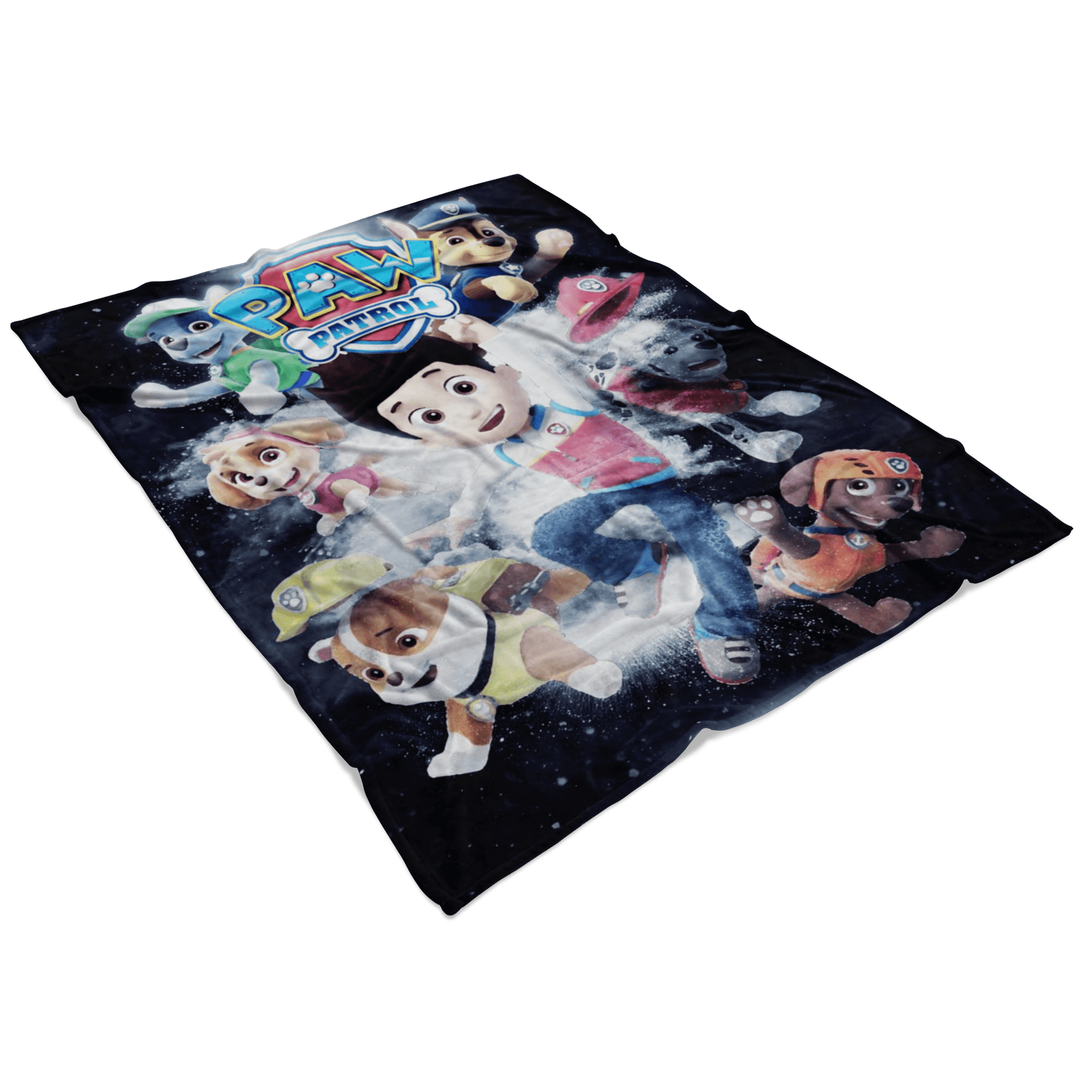Paw Patrol Fleece Blanket Powder Explosion Black Blanket - Lusy Store