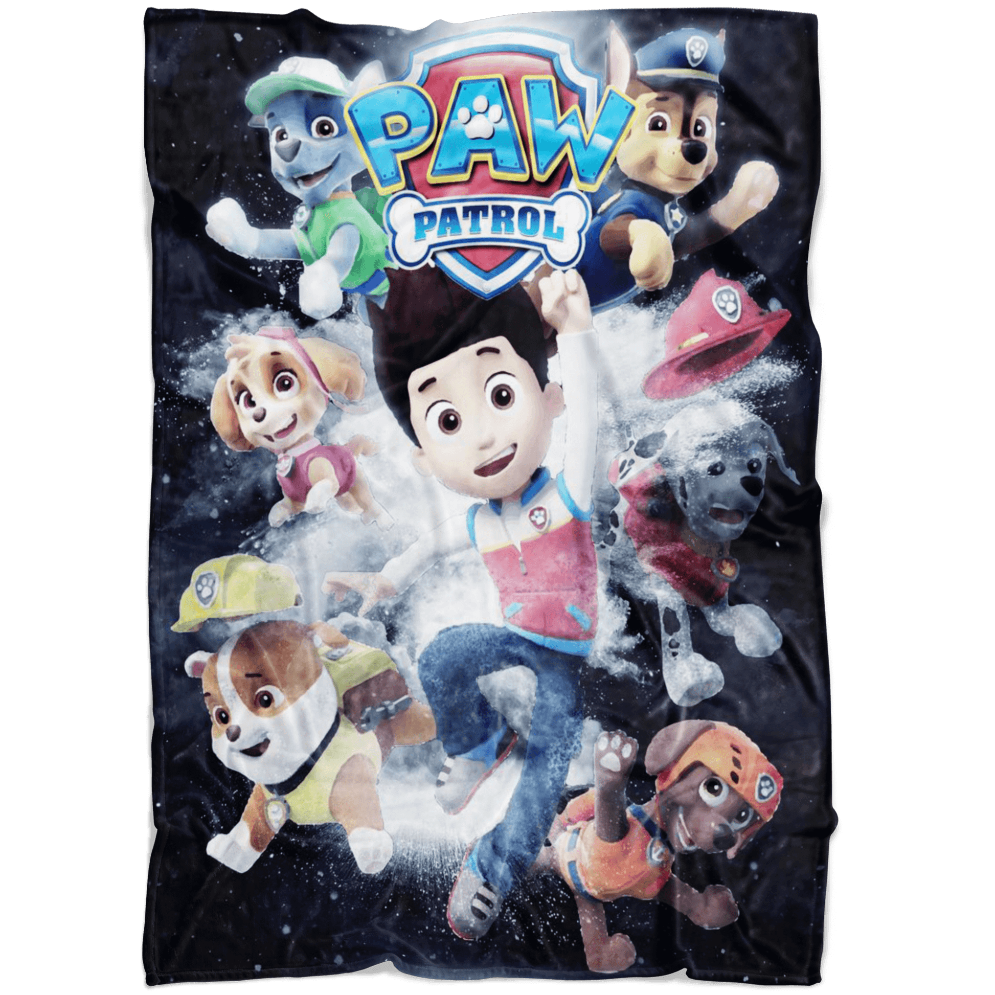 Paw Patrol Fleece Blanket Powder Explosion Black Blanket - Lusy Store
